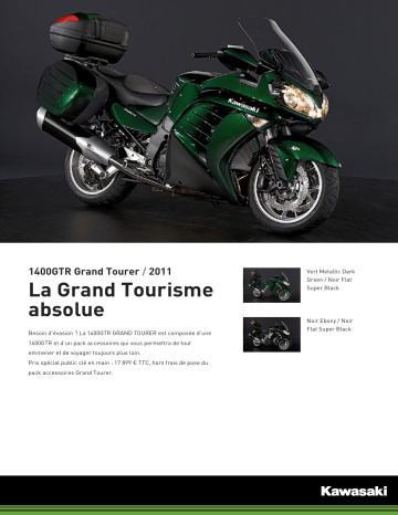 Manuel du propriétaire | Kawasaki 1400 GTR GRAND TOURER Manuel utilisateur | Fixfr