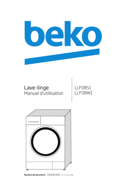 Beko LLF08S1LLF08W3LLF08SBFLLF08W3LLF08W7LLF08A4LLF08W3LLF08W7 Manuel utilisateur