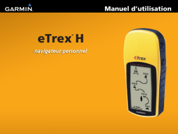 Garmin eTrex H Manuel utilisateur