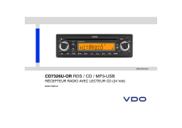 VDO CD7326U-OR Manuel utilisateur