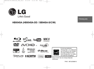 LG HB954SA Manuel du propriétaire | Fixfr