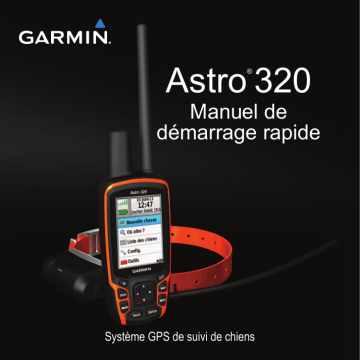 Guide de démarrage rapide | Garmin Astro 320 DC40 Manuel utilisateur | Fixfr