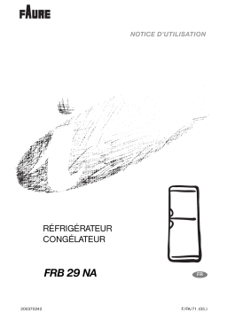 Faure FRB 29NA Manuel utilisateur