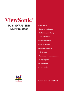 ViewSonic PJ513D Manuel utilisateur