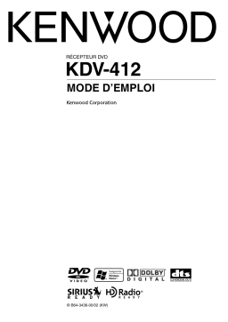 Kenwood KDV-412 Manuel utilisateur