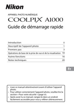 Nikon COOLPIX A1000 Manuel utilisateur