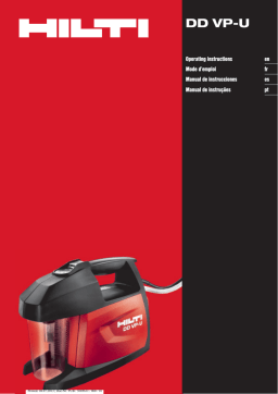 Hilti DD VP-U Manuel utilisateur