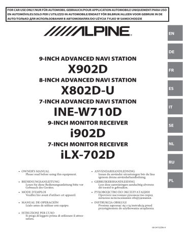 X702D A4 A4R A5 Q5 | Alpine Electronics X702D-F Mode d'emploi | Fixfr