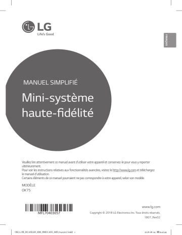 LG OK75 Mode d'emploi | Fixfr