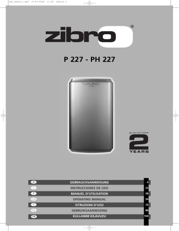 Manuel du propriétaire | Zibro P227 Manuel utilisateur | Fixfr