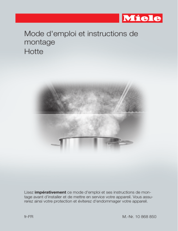 Manuel du propriétaire | Miele DA3466 Manuel utilisateur | Fixfr