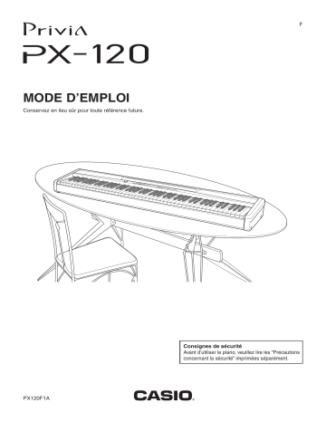 Manuel du propriétaire | Casio PX-120 Manuel utilisateur | Fixfr