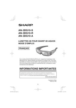 Sharp AN-3DG10S/R/A Manuel utilisateur