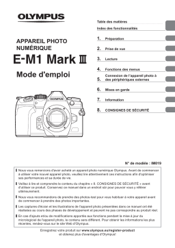 Olympus E-M1 Mark III Mode d'emploi