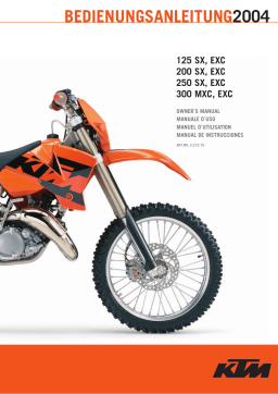 KTM 125 EXC Manuel utilisateur