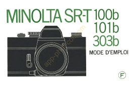 KONICA SR-T 101b Manuel utilisateur