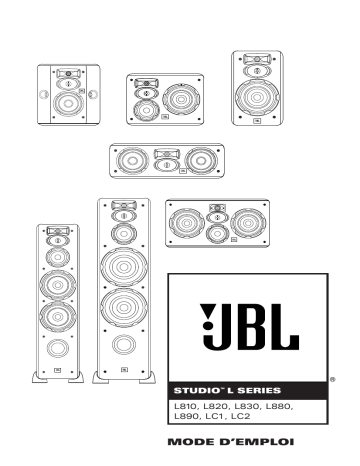 Manuel du propriétaire | JBL L810 (220-240V) Manuel utilisateur | Fixfr