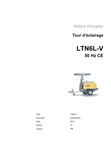 LTN6LE-V | Wacker Neuson LTN6L-V Light Tower Manuel utilisateur | Fixfr