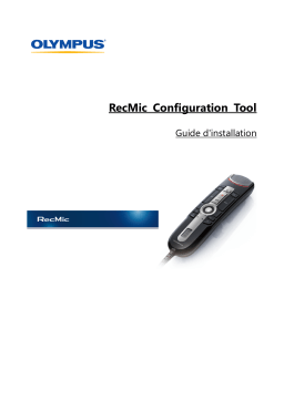 Olympus RecMic Manuel utilisateur