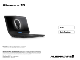 Alienware 13 spécification