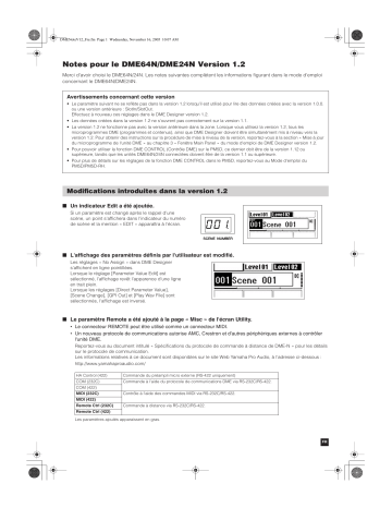 Manuel du propriétaire | Yamaha DME64N V12 Manuel utilisateur | Fixfr