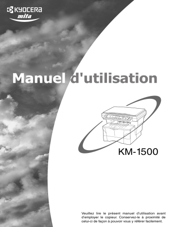 Manuel du propriétaire | KYOCERA KM-1500 Manuel utilisateur | Fixfr