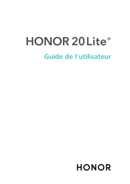 Honor 20 Lite Manuel utilisateur