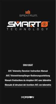 Spektrum SR6100AT 6 Channel AVC/Telemetry Surface Receiver Manuel utilisateur