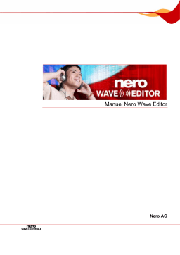 Nero Wave Editor Manuel utilisateur