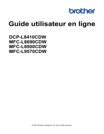 Manuel du propriétaire | Brother DCP-L8410CDW Manuel utilisateur | Fixfr