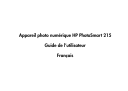 Compaq PhotoSmart 215 Manuel utilisateur