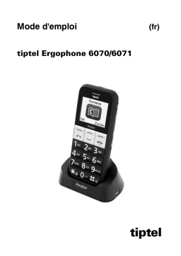 Tiptel Ergophone 6070 Manuel utilisateur