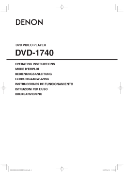 Denon DVD-1740 Manuel utilisateur