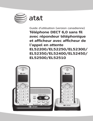 AT&T EL52200 Manuel utilisateur | Fixfr