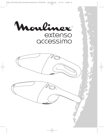 Moulinex MX444101 aspirateur a main extenso bleu Manuel utilisateur | Fixfr