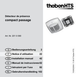 THEBEN COMPACT PASSAGE Manuel utilisateur