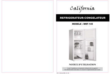 Manuel du propriétaire | California MRF-145 Réfrigérateur Manuel utilisateur | Fixfr