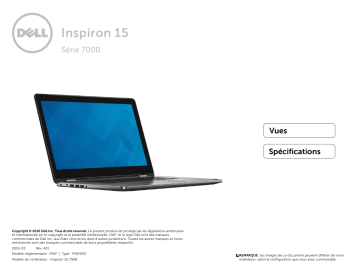 Dell Inspiron 7568 2-in-1 laptop spécification | Fixfr