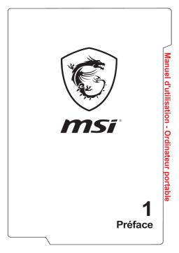 MSI GT73VR 7RE-492FR TITANGT73VR 7RE-493FR TITANGT73VR 7RF-475FR TITAN PRO 4K Manuel utilisateur