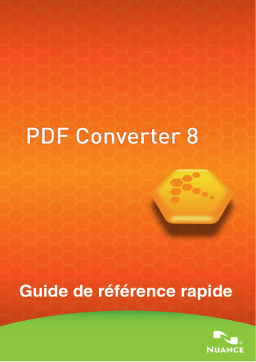Nuance PDF Converter 8 Manuel utilisateur