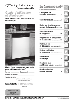 Frigidaire FFD2405K Manuel utilisateur