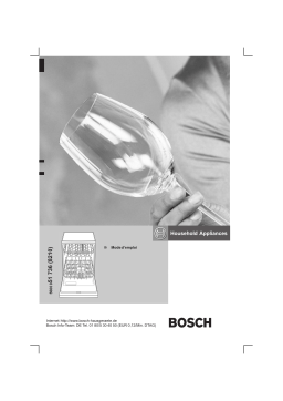 Bosch SHI49A55 Lave-vaisselle Manuel utilisateur