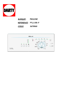 Proline PTL1155-F Manuel utilisateur