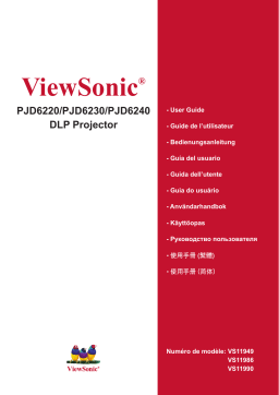 ViewSonic PJD6230 Manuel utilisateur