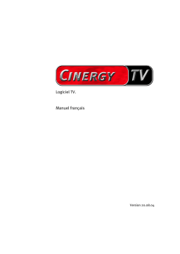 Terratec CINERGY400TVMOBILE MANUAL SOFTWARE Manuel utilisateur