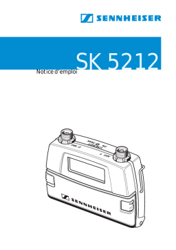 Sennheiser SK 5212 Manuel utilisateur