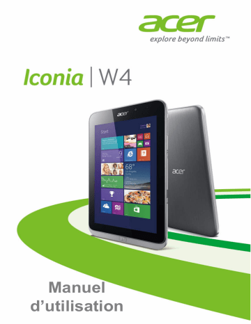 Mode d'emploi | Acer Iconia W4-820P Manuel utilisateur | Fixfr