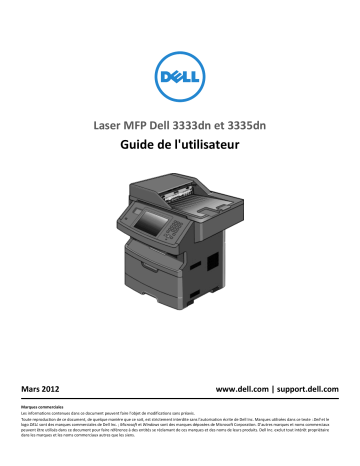 Dell 3333/3335dn Mono Laser Printer printers accessory Manuel utilisateur | Fixfr