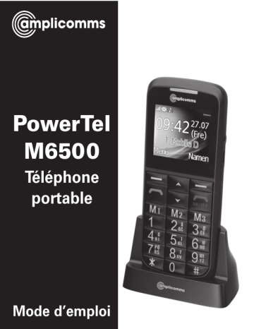 Amplicomms PowerTel M6500 Mode d'emploi | Fixfr