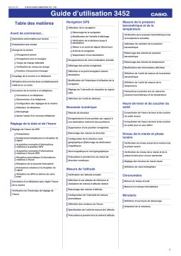 Casio G-Shock GPR-B1000 Manuel utilisateur